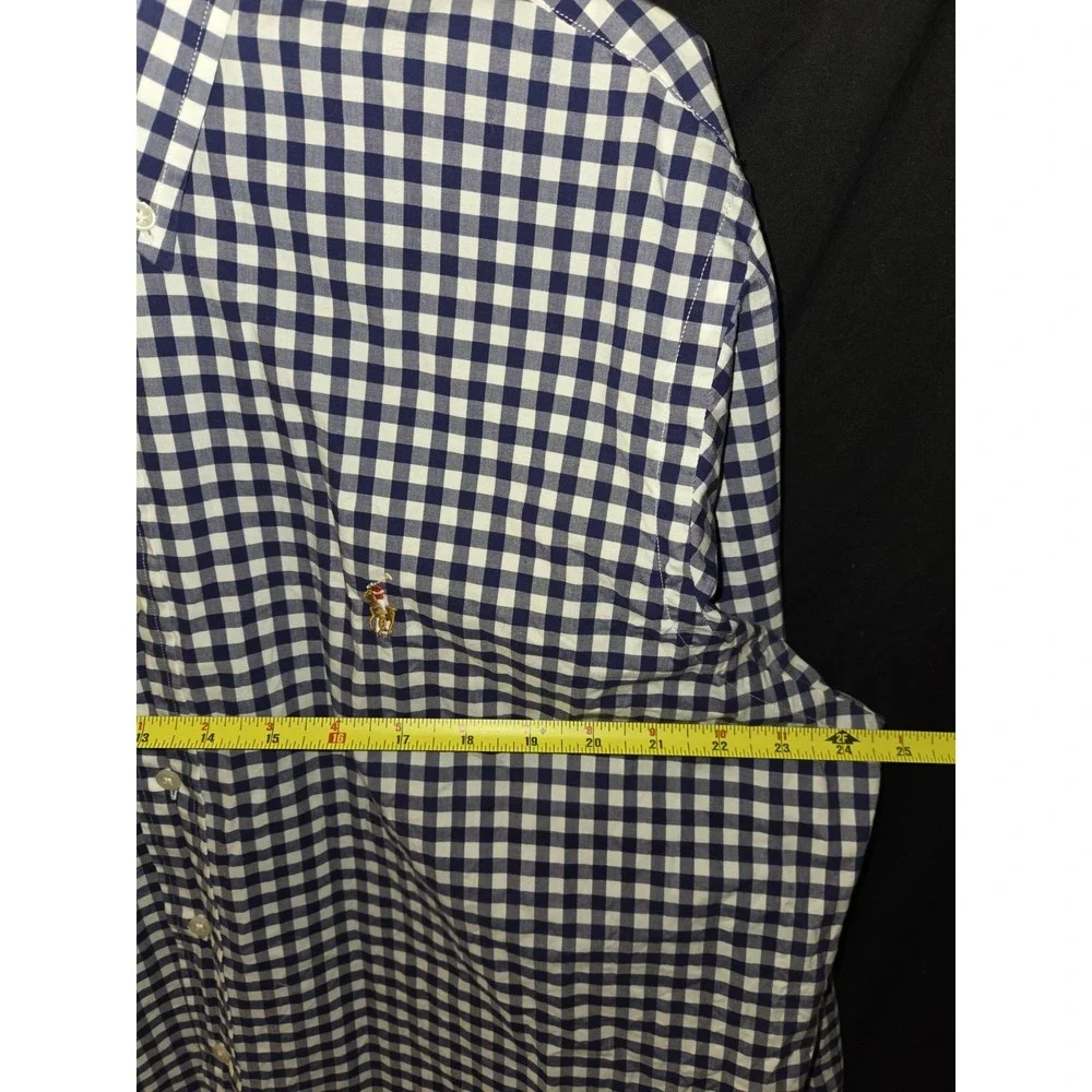 Polo Ralph Lauren Shirt Mens XL Blue Button Up Performance Stretch Casual Preppy